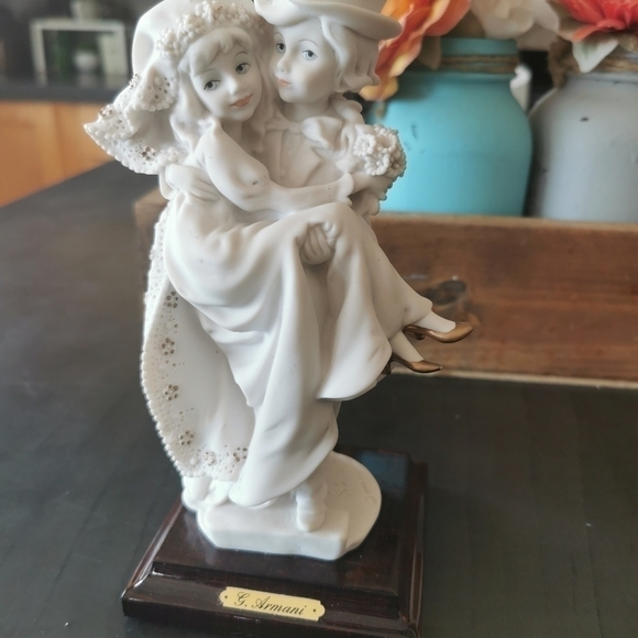 1986 signed giuseppe Armani just married bride and groom figurine - Picture 6 of 15